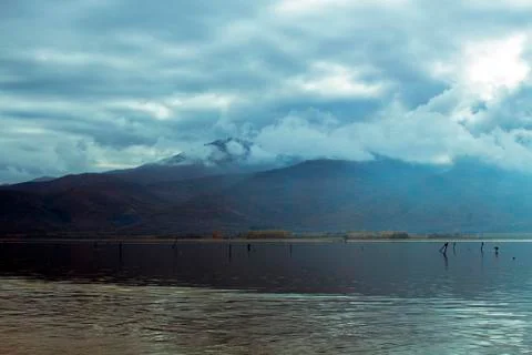Landscape of a lake Stock Photos