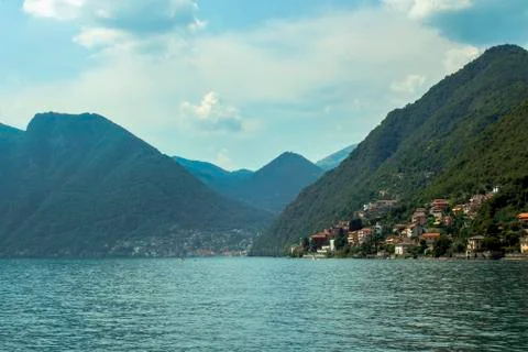 Landscape of a lake Stock Photos