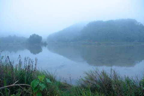 Landscape of lake Stock Photos