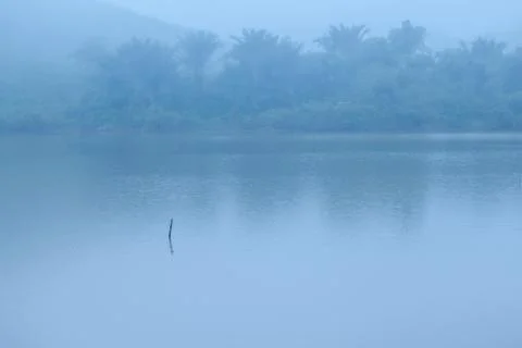 Landscape of lake Stock Photos