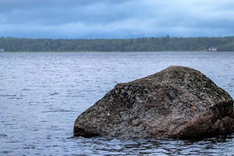 Landscape on the lake Stock Photos
