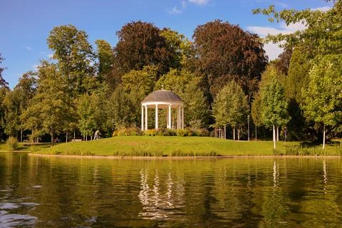  landscape by the lake Stock Photos