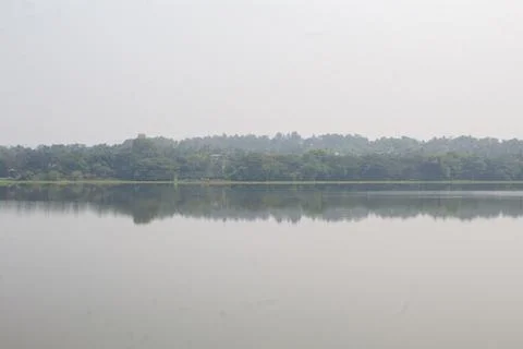 Landscape with lake Foto stock
