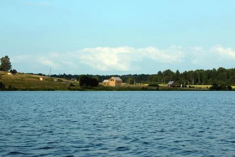 Landscape in lake Stock Photos