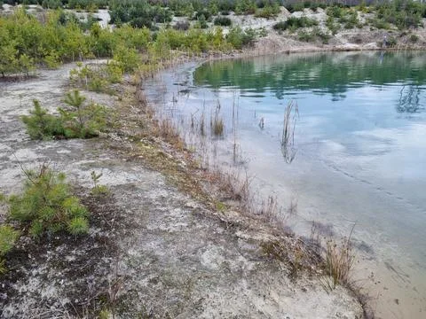 Landscape, lake view. 스톡 사진