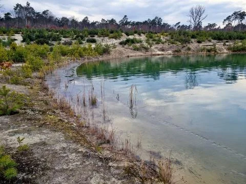 Landscape, lake view. 스톡 사진