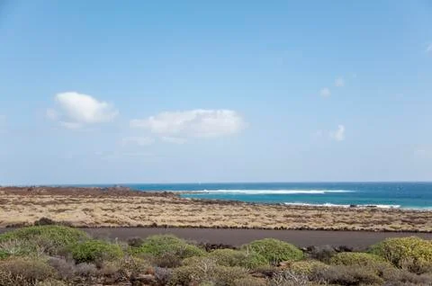 Landscape of lanzarote 写真素材
