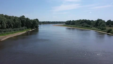 Landscape, a large river. Video stock 231741569