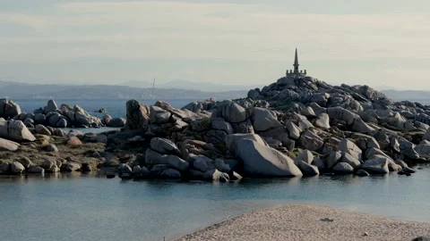Landscape of Lavezzi, a splendid island between Corsica and Sardinia Stock-Footage 143259734