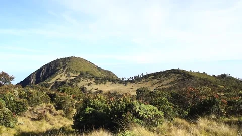 LANDSCAPE OF LAWU MOUNTAIN, CENTRAL JAVA Video stock 217397115