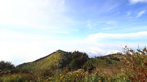 Landscape Lawu Mountain, at Central Java Stock Footage 217397618