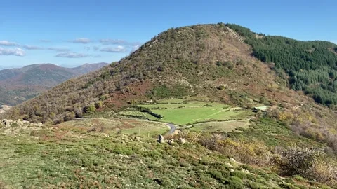 Landscape in Les Cévennes Stock Footage 345361058