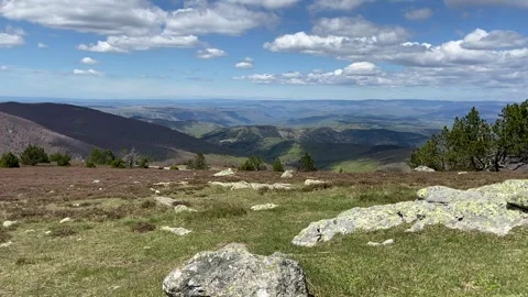 Landscape in Les Cévennes Video stock 345361147