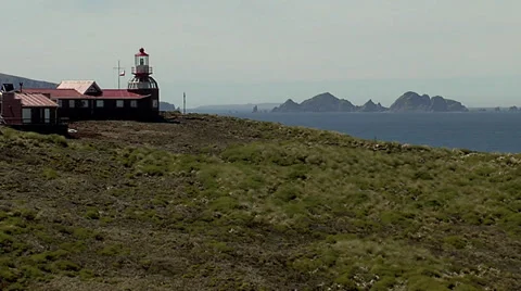 Landscape of lighthouse from cape horn (cabo de hornos) Stock Footage 36440352