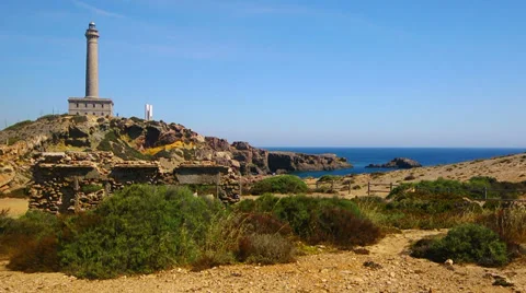 Landscape with lighthouse 스톡 동영상 27967732