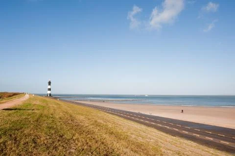 Landscape with lighthouse Foto stock