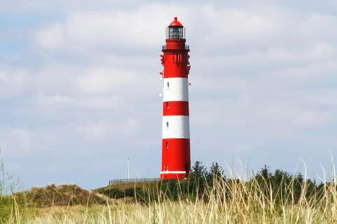 Landscape with a lighthouse Foto stock
