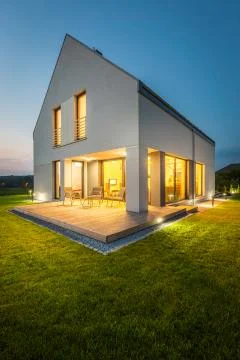 Landscape lighting idea Stock-Fotos
