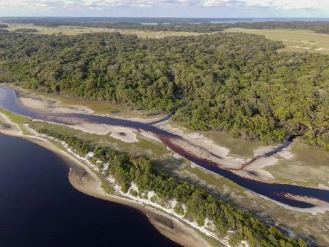 Landscape in Loango National Park, Parc National de Loango, aerial view, Photos