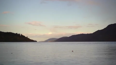 Landscape of loch ness during the rain Stock-Footage 146120923