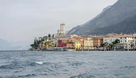 Landscape with Malcesine Stock Photos