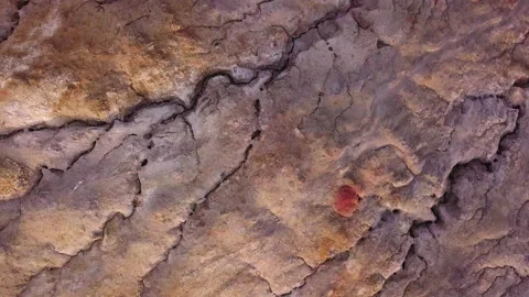 Landscape like on Mars when you fly over the surface or ecological disaster	 Stock Footage 146071455