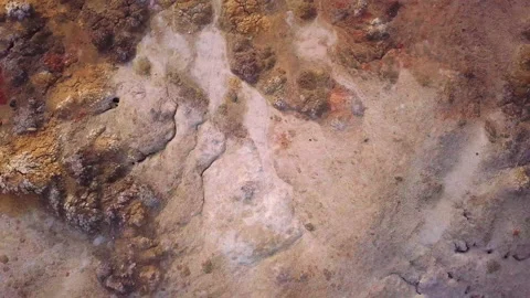 Landscape like on Mars when you fly over the surface or ecological disaster	 Stock Footage 146072406