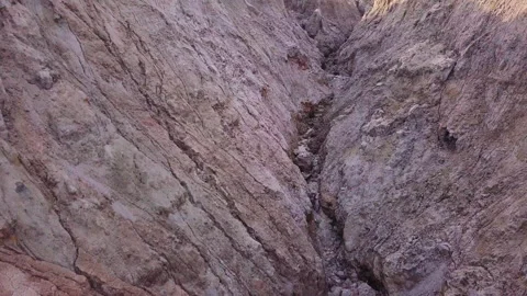 Landscape like on Mars when you fly over the surface or ecological disaster	 Stock Footage 146072630