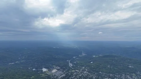 Landscape misty clouds Stock Footage 281305618