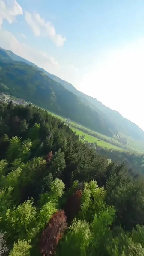 Landscape in the morning with clouds Stock Footage 273075311
