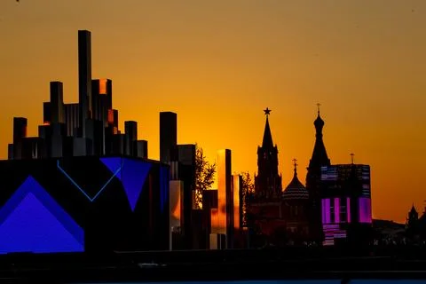 A landscape on Moscow's Kremlin Stock Photos