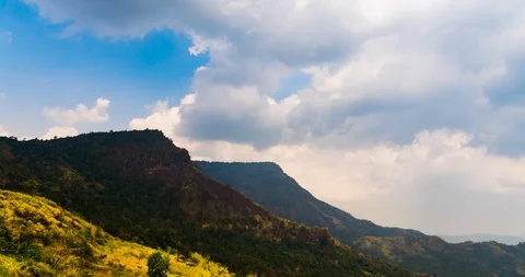 Landscape mountain and clouds Time lapse. Stock Footage 108082373