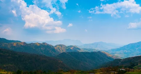 Landscape mountain and clouds Time lapse. Stock Footage 108083274