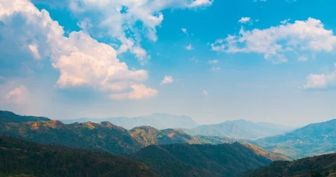 Landscape mountain and clouds Time lapse. Stock Footage 108087247