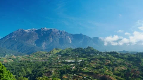 Landscape in the mountain Kinabalu Stock Footage 300850265