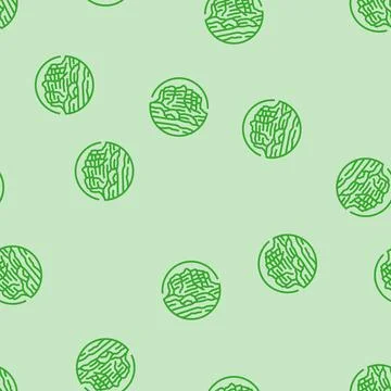 Landscape mountain line seamless pattern Illustrazione stock