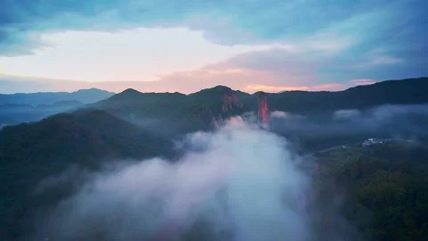 Landscape of mountain in lishui Video stock 165218022