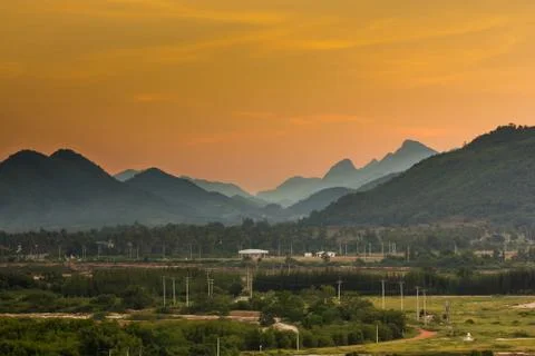 Landscape of mountain Stock Photos