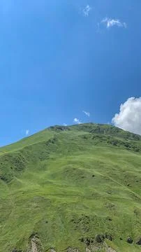 Landscape of a mountain range in Georgia Stock Photos