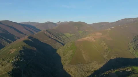 Landscape Of Mountain Range In Os Ancares Ecological Park Stock Footage 274301692