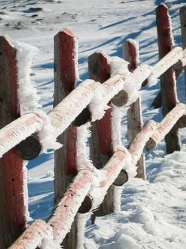Landscape of mountain with snow Stock Photos