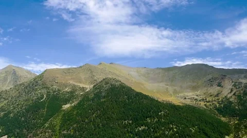Landscape of mountains and sky with fast movement of clouds.Time Lapse Stock Footage 79653143