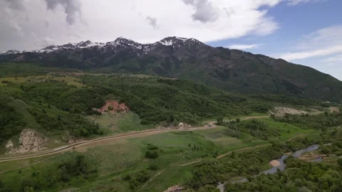 Landscape with mountains and sky Stock Footage 248123407