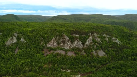 Landscape with mountains and trees Stock Footage 149318291