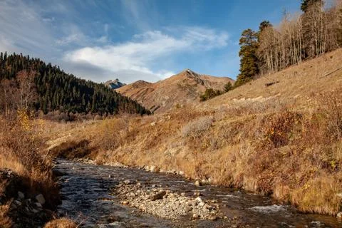 Landscape in the mountains of the Caucasus Stock Photos