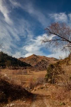 Landscape in the mountains of the Caucasus Stock Photos