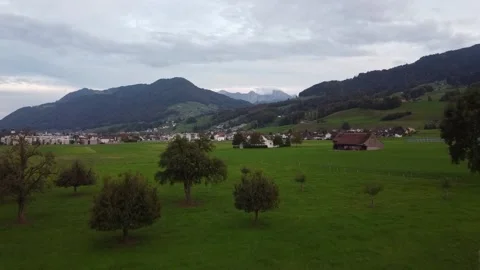 Landscape with mountains 库存影片 142710811