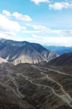 Landscape of mountains 스톡 사진