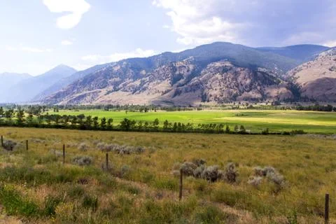 Landscape with mountains Stock Photos