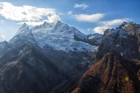 Landscape of mountains Stock Photos